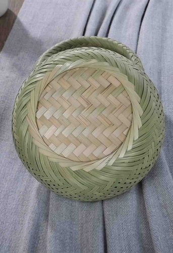 Bamboo-Woven Fruit Basket and Snack Tray (Three Pieces) photo review