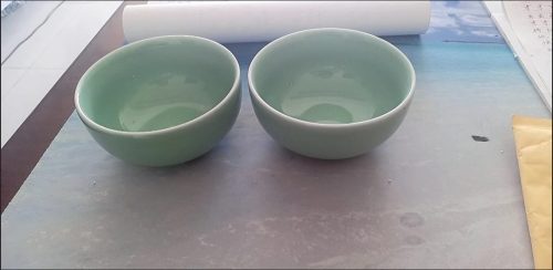 review for a beautifully crafted Longquan Celadon bowl, ideal for dining, showcasing a classic blue-green glaze.